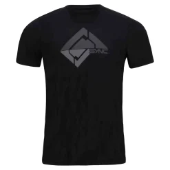 Men'S Glacier Tee- Black | 100% Cotton Tee Shirt | Sync Performance