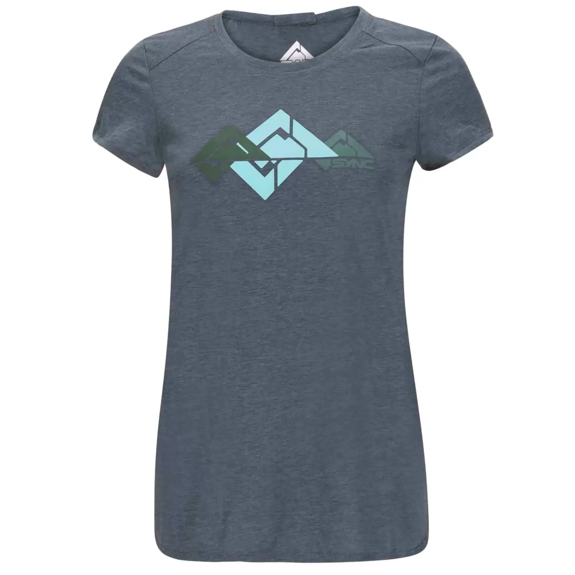 Women'S Glacier Tee- Phantom | Cotton Tee Shirt | Sync Performance
