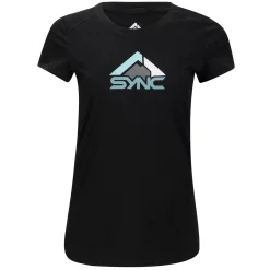 Women'S Logo Tee Shirt- Black | Sync Performance